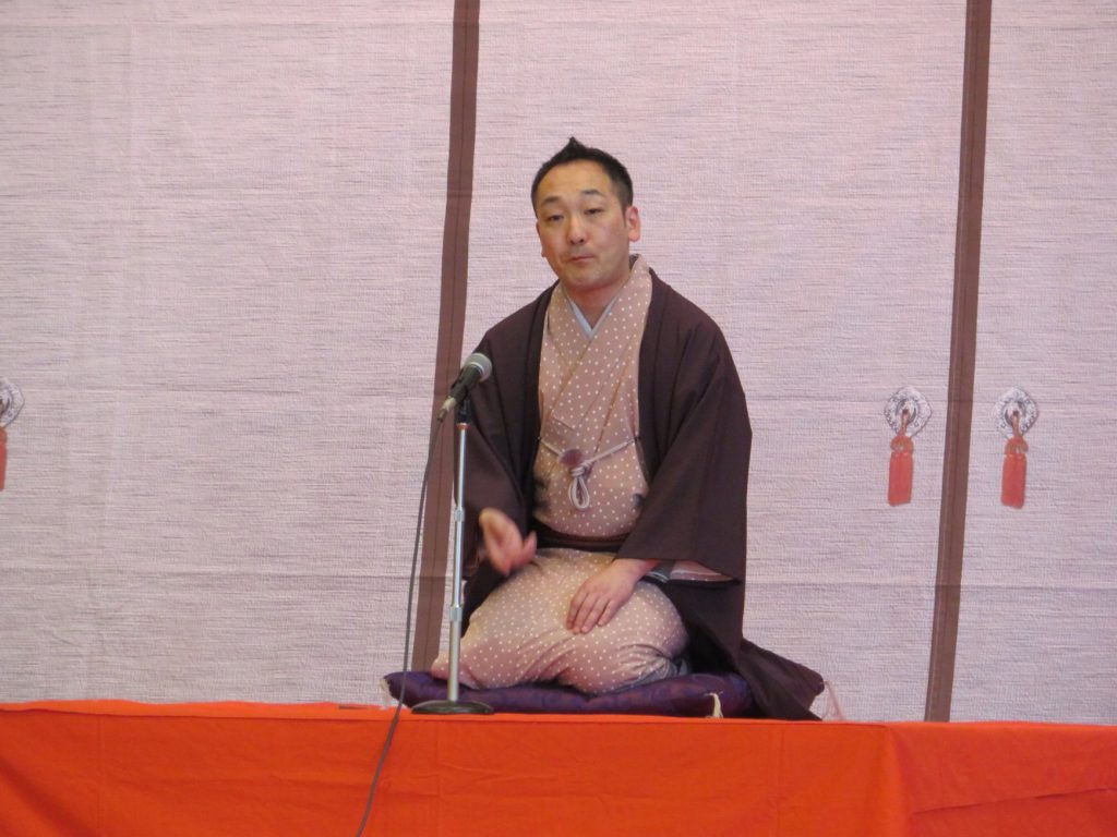 竜王北中学校5月30日(木)芸術鑑賞教室(古典芸能ー落語・寄席囃子)竜王北中学校
